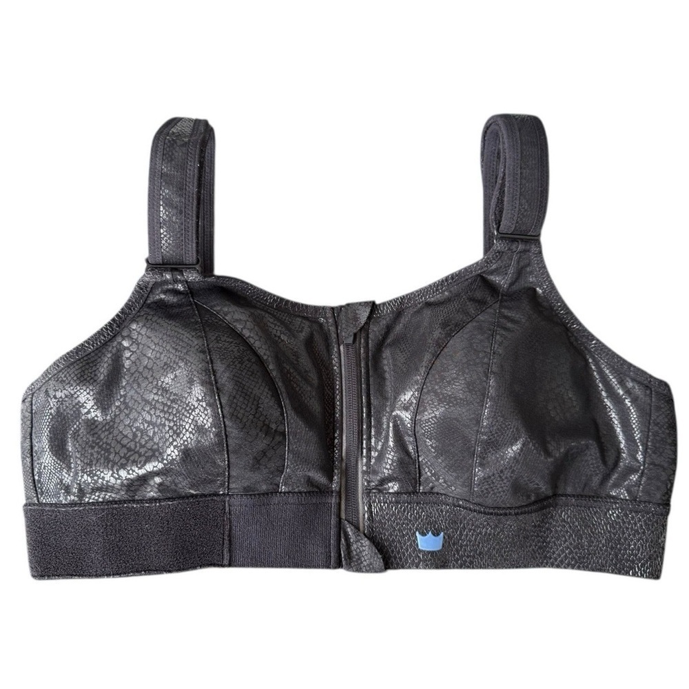 Shefit Ultimate Sports Bra High Impact Moisture Wicking Size Snakeskin Black XL